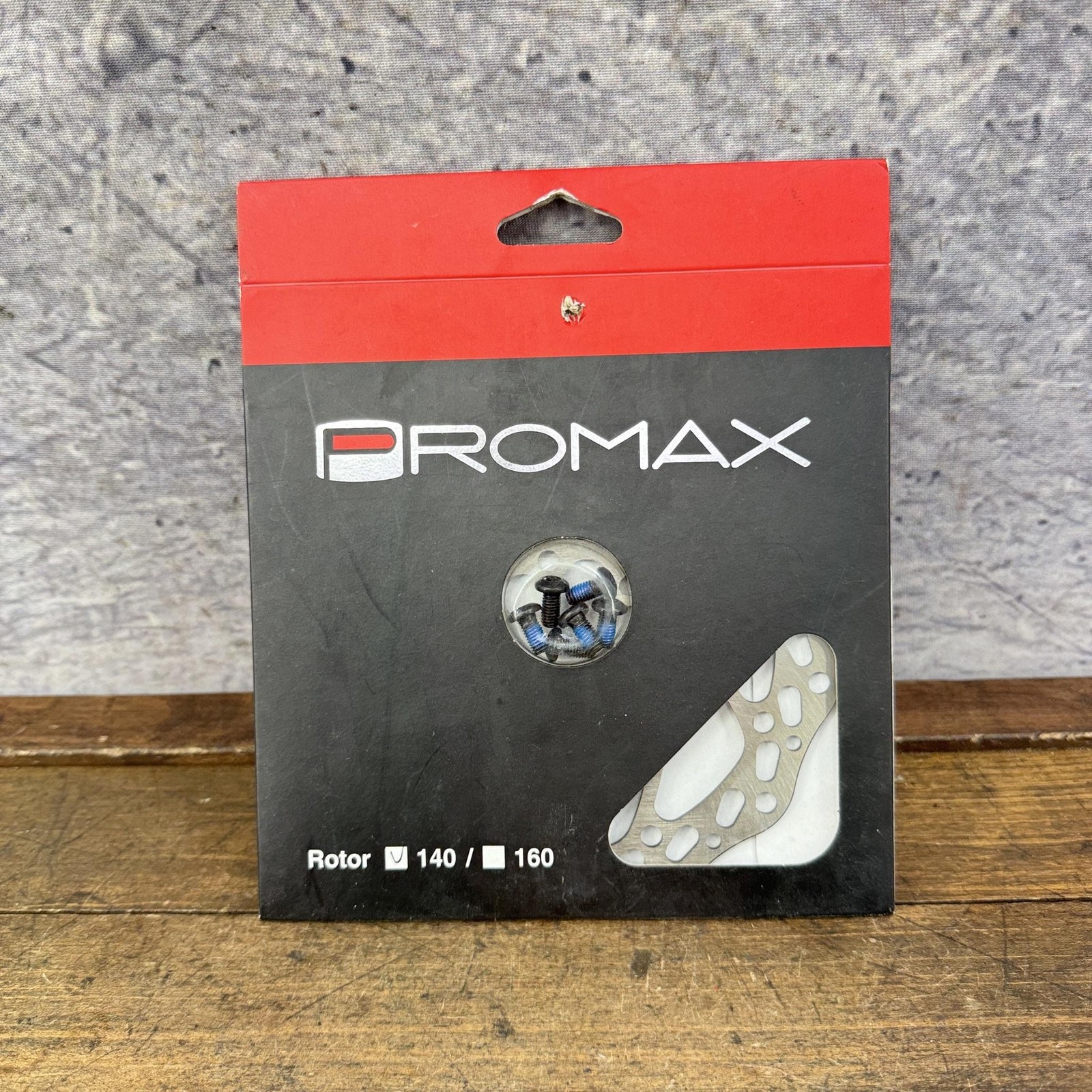 Promax Sport S1 Disc Brake Rotor 140mm 6 Bolt Silver Steel New Open Card MTB