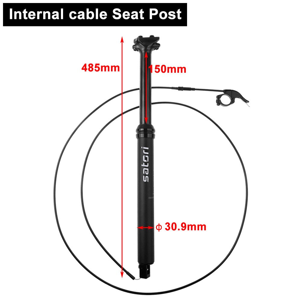 Fit Satori Sorata Pro MTB Bike Dropper Seat Post Internal External Cable Routing