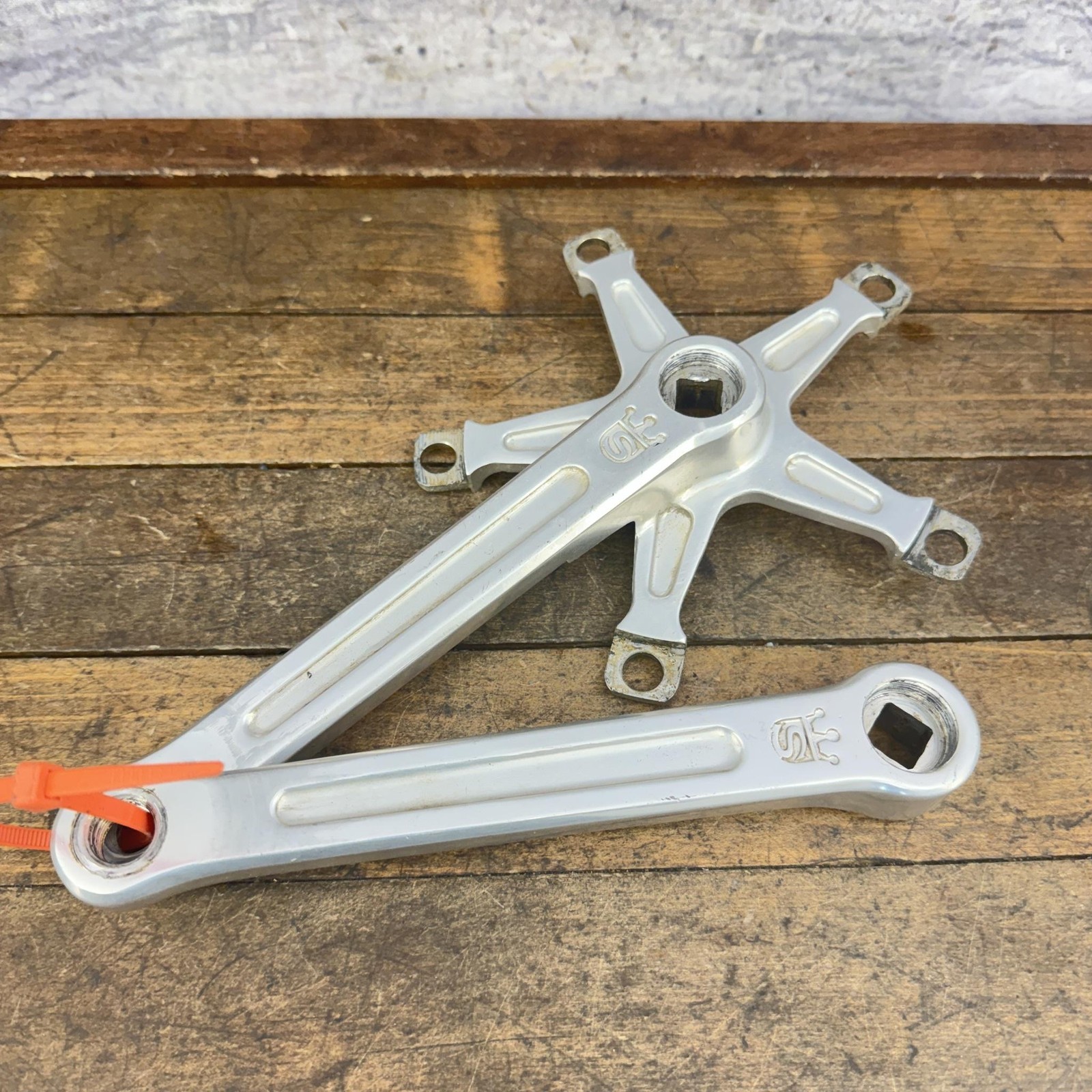 Vintage Sugino Crown Crankset 171mm 144 BCD Old School BMX Arms 5-Arm Alloy
