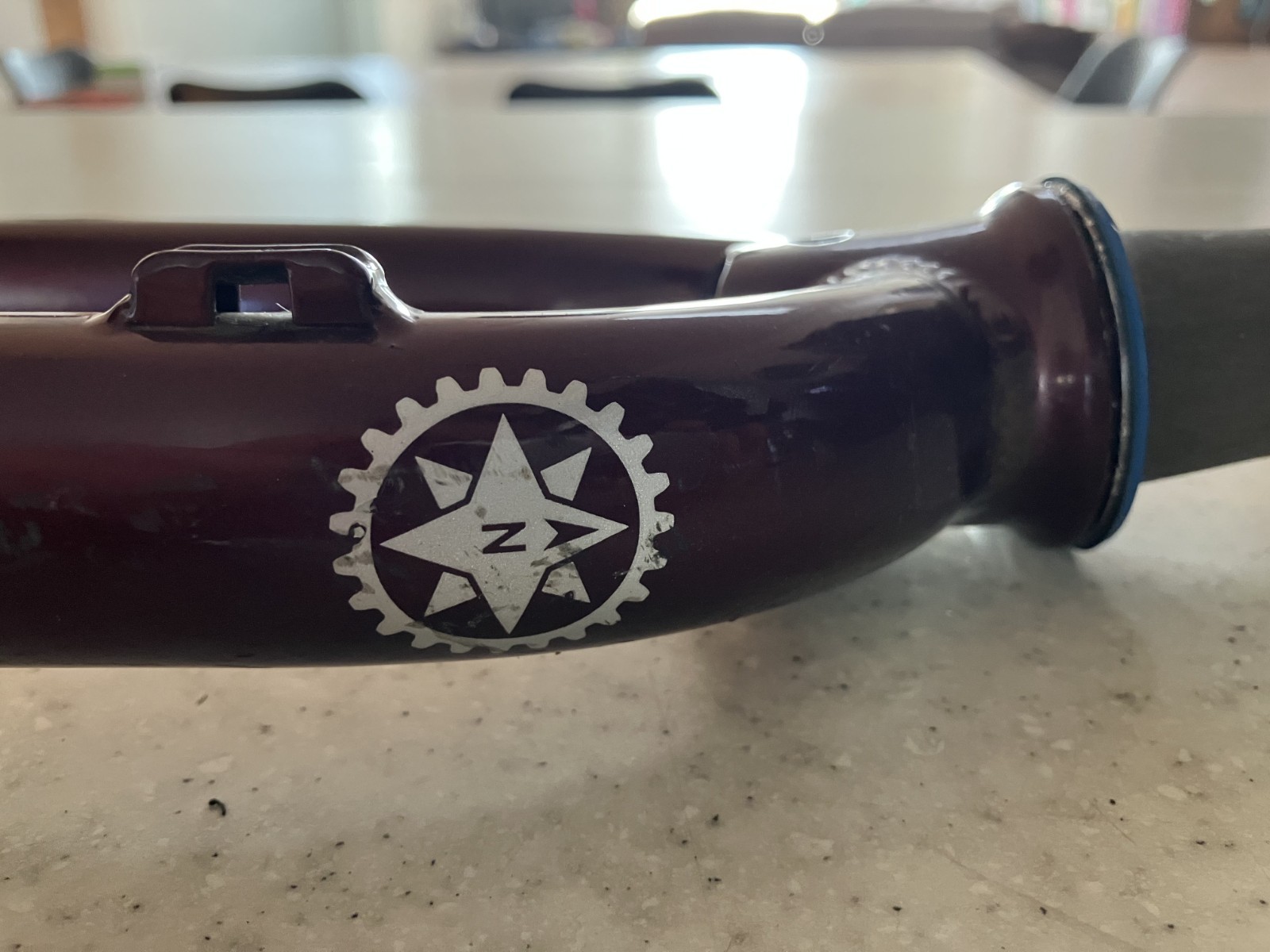 Salsa Vaya Fork – Steel – Dark red – 700c, tapered 1 1/8 to 1 1/4