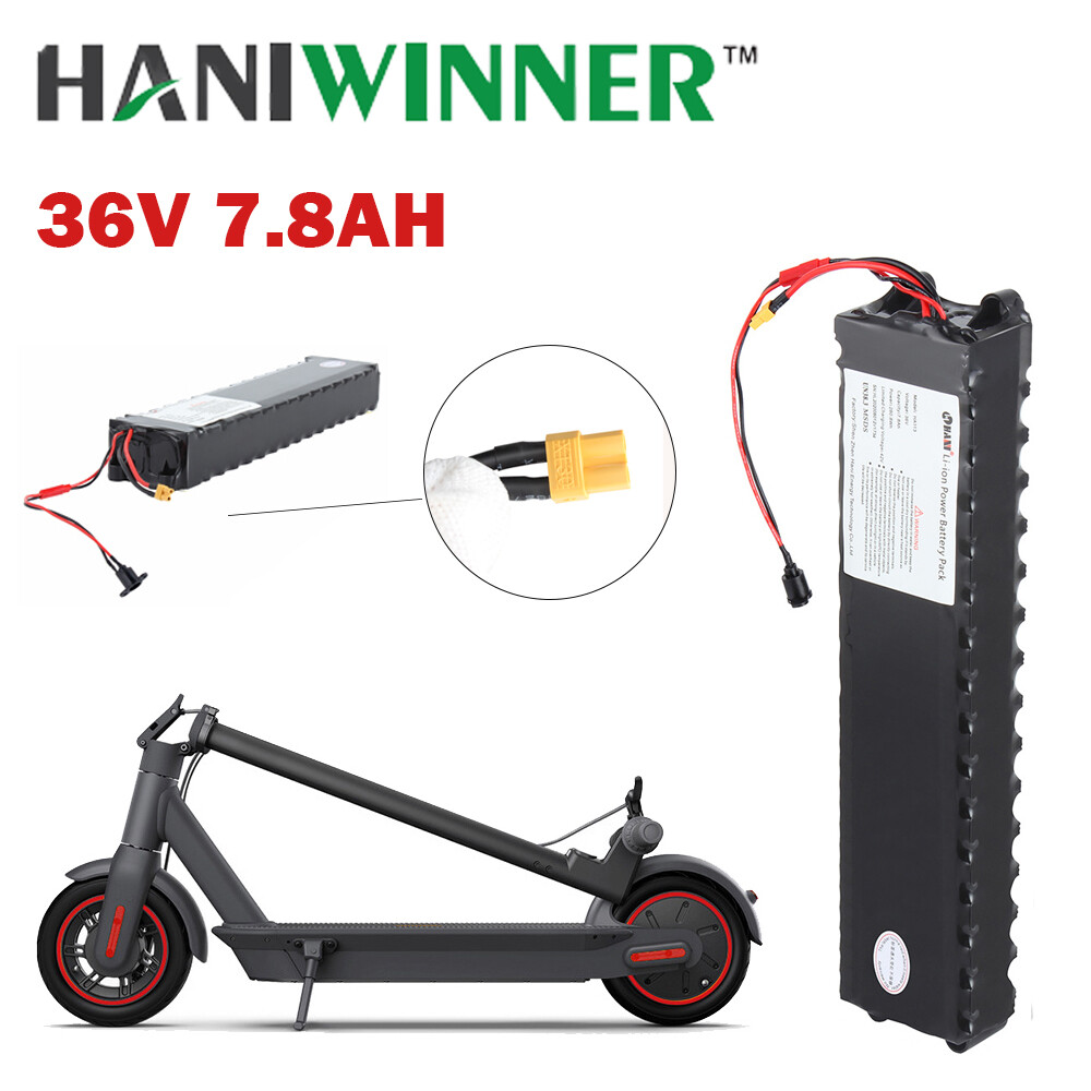 Electric Scooter 36V 7.8Ah Li-ion Battery Pack Ebike Bicycle Replacement Battery