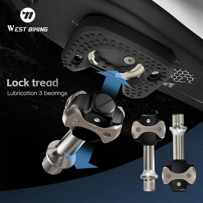 Cycling Road Bike Lock Pedals 3 Bearing for SPEEDPLAY Bicycle Clipless Pedals