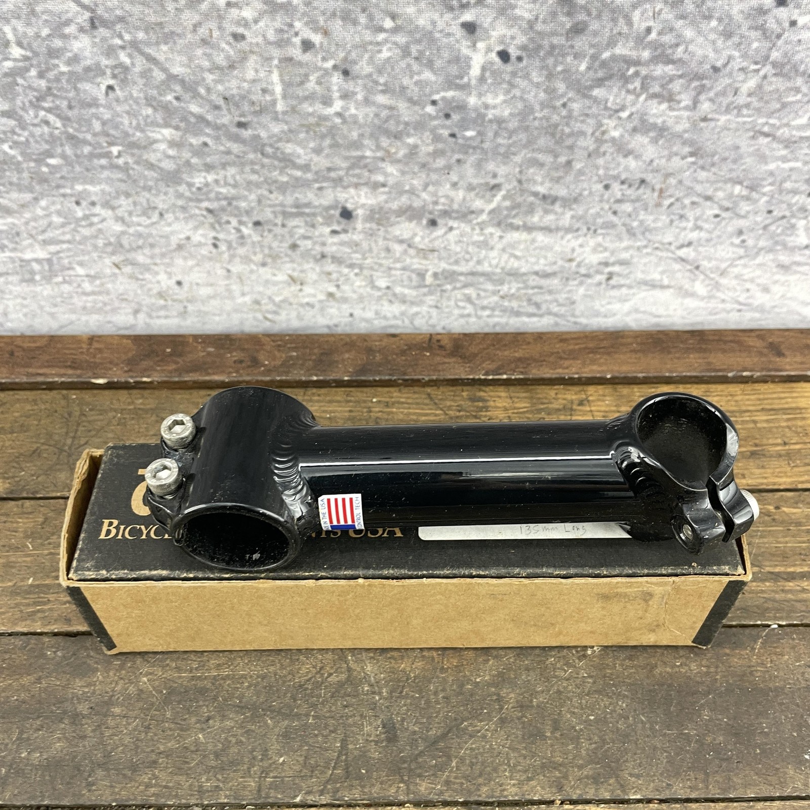 Vintage ControlTech Threadless Stem 1 1/4 in Threadless 130 mm Black USA 205g