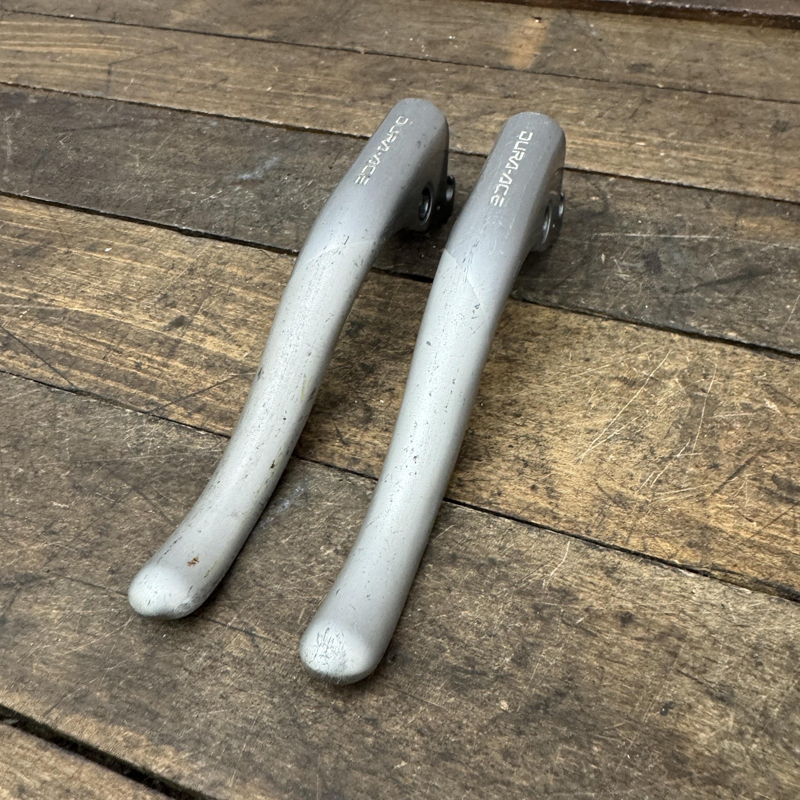 Vintage Shimano Dura-Ace BL-7401 Brake Lever Blades Pair Silver Parts Only