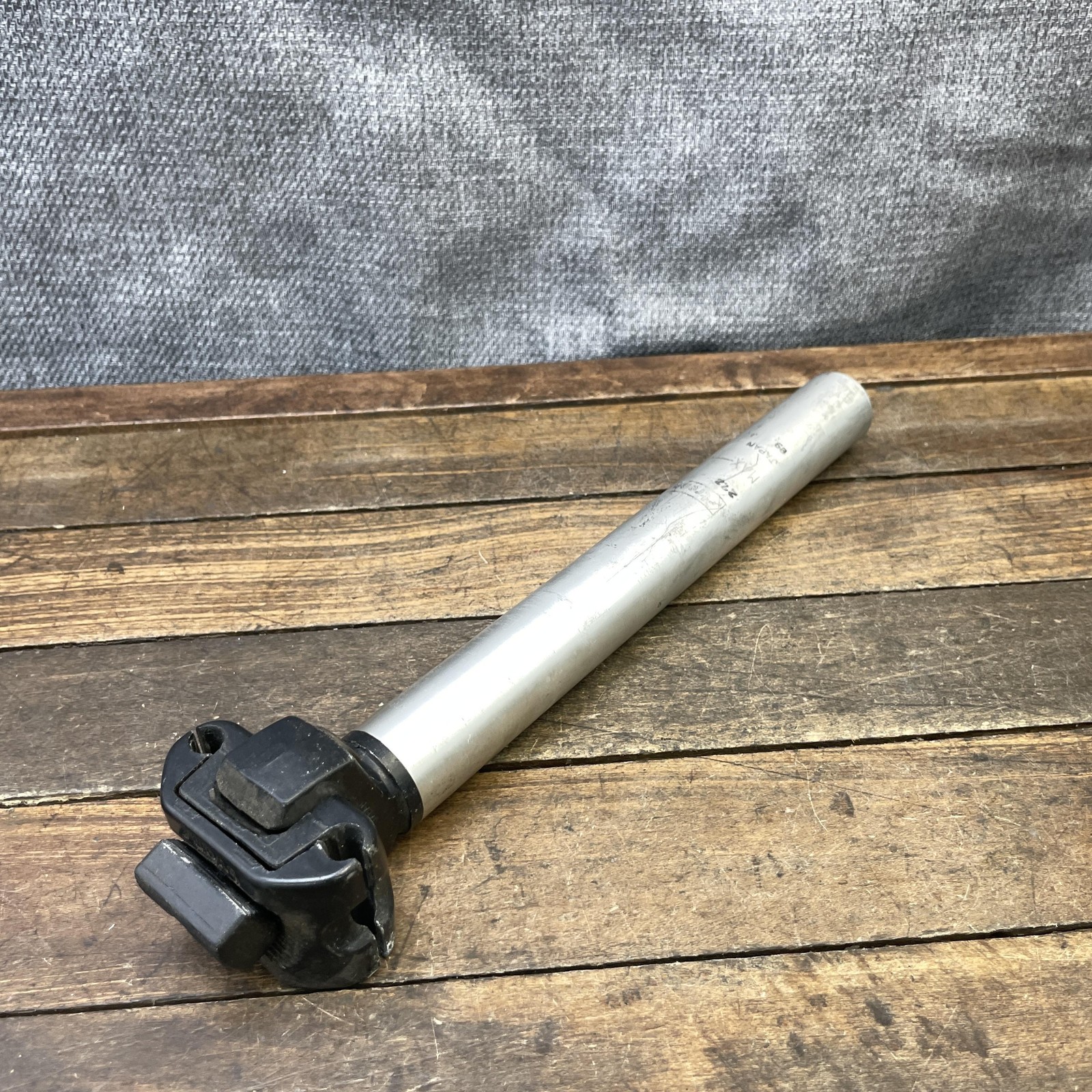 Vintage Strong Seatpost 27.2mm Alloy Silver Japan 1989 27.2 MTB Road Bicycle