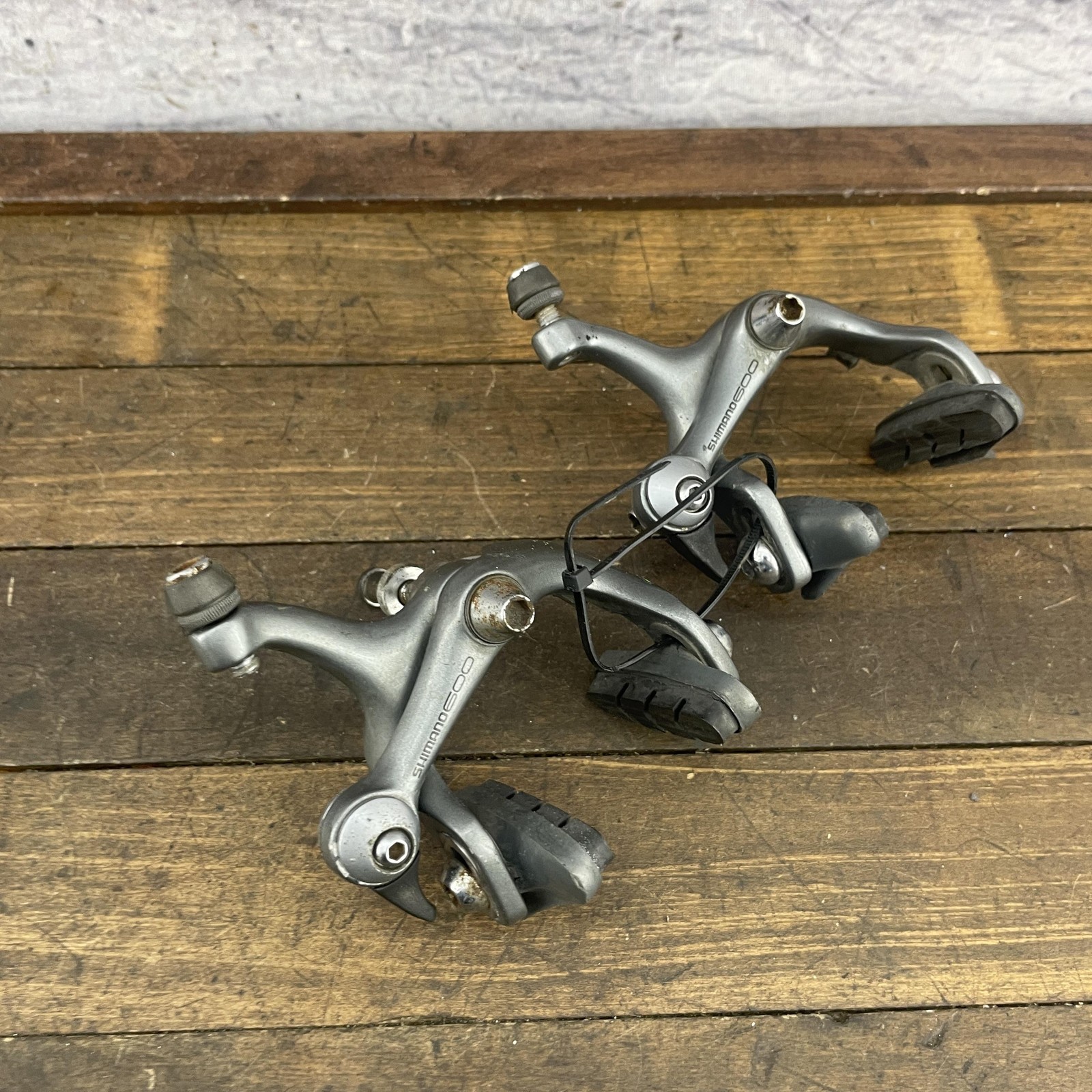 Vintage Shimano 600 BR-6400 Brake Calipers Pair Road Bike Japan SLR 49 VIA 90s