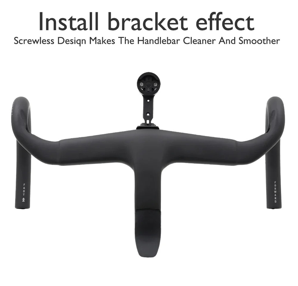 80-110mm Width Road Bicycle Carbon Handlebar Matte Internal Cable Di2 Drop Bar