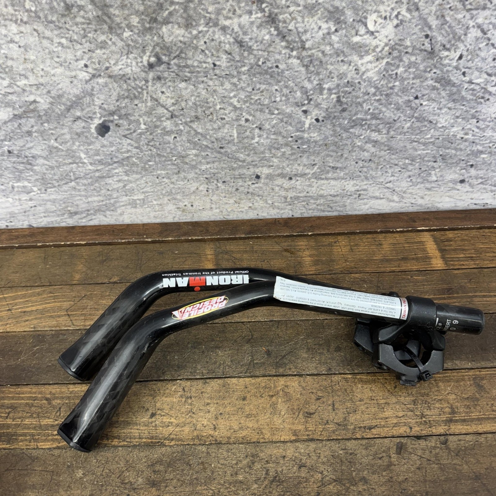 Profile Design Carbon Stryke Aerobar 31.8 Clamp Black Ironman TT Tri Bar Bike