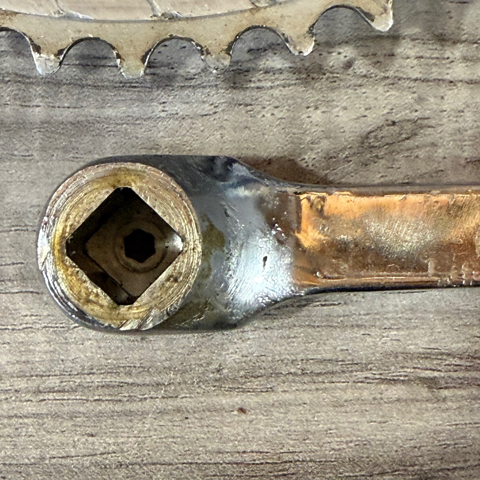 Vintage Nervar Sport Crankset BSA English 170 Double 52 42 FRENCH THREAD