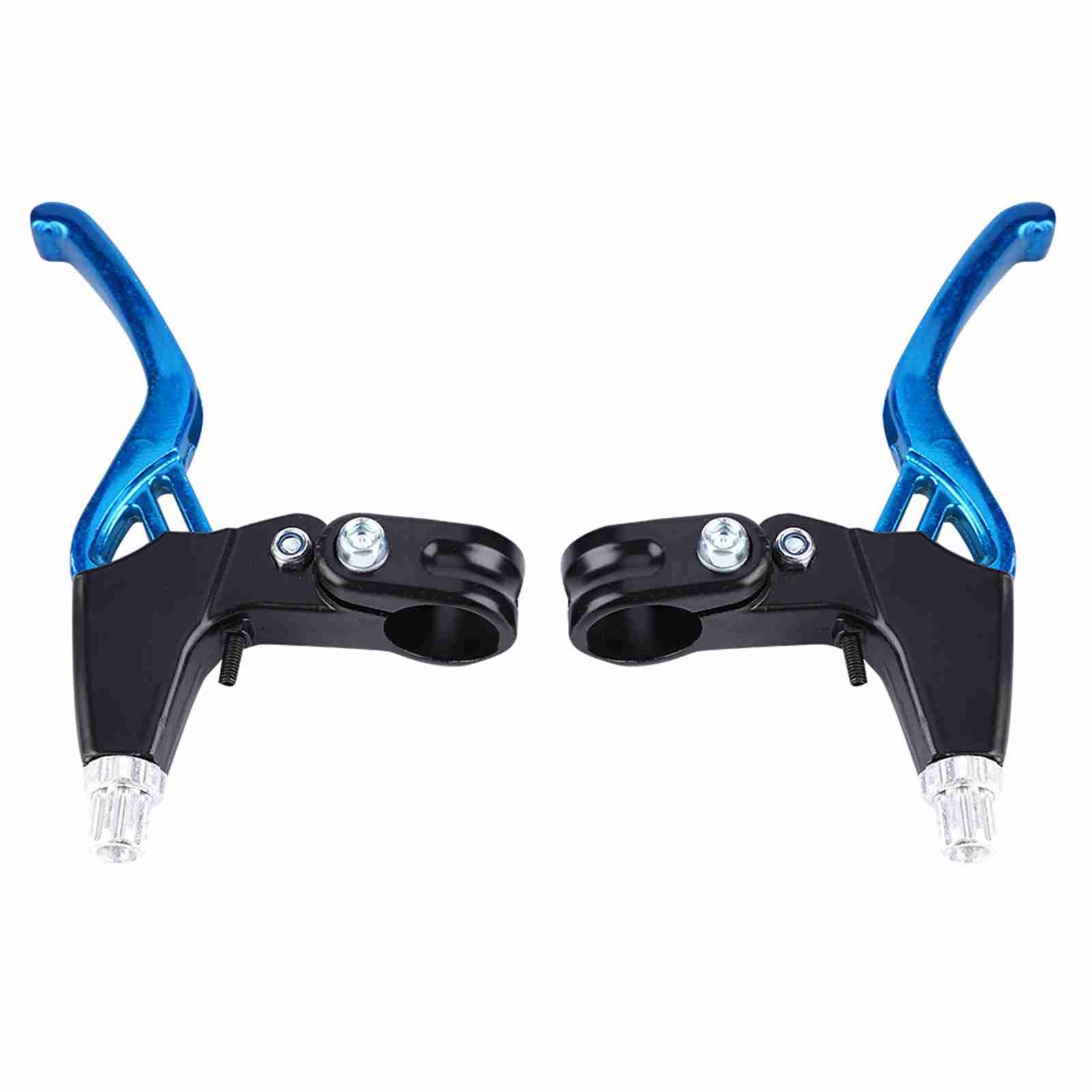 (Blue) 1Pair Alloy Brake Levers Lightweight Durable For Mountain Bikes Excellent