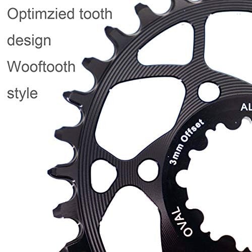 Oval Chainring Direct Mount 3mm Offset for Sram GXP 9-12s 28T 30T 32T 34T 36T…