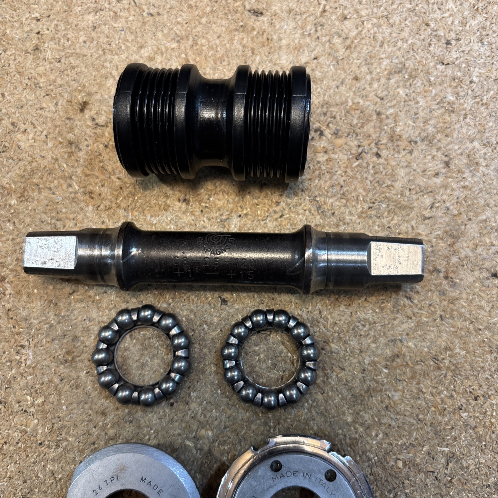 Vintage Campagnolo Record Bottom Bracket English Thread 114mm