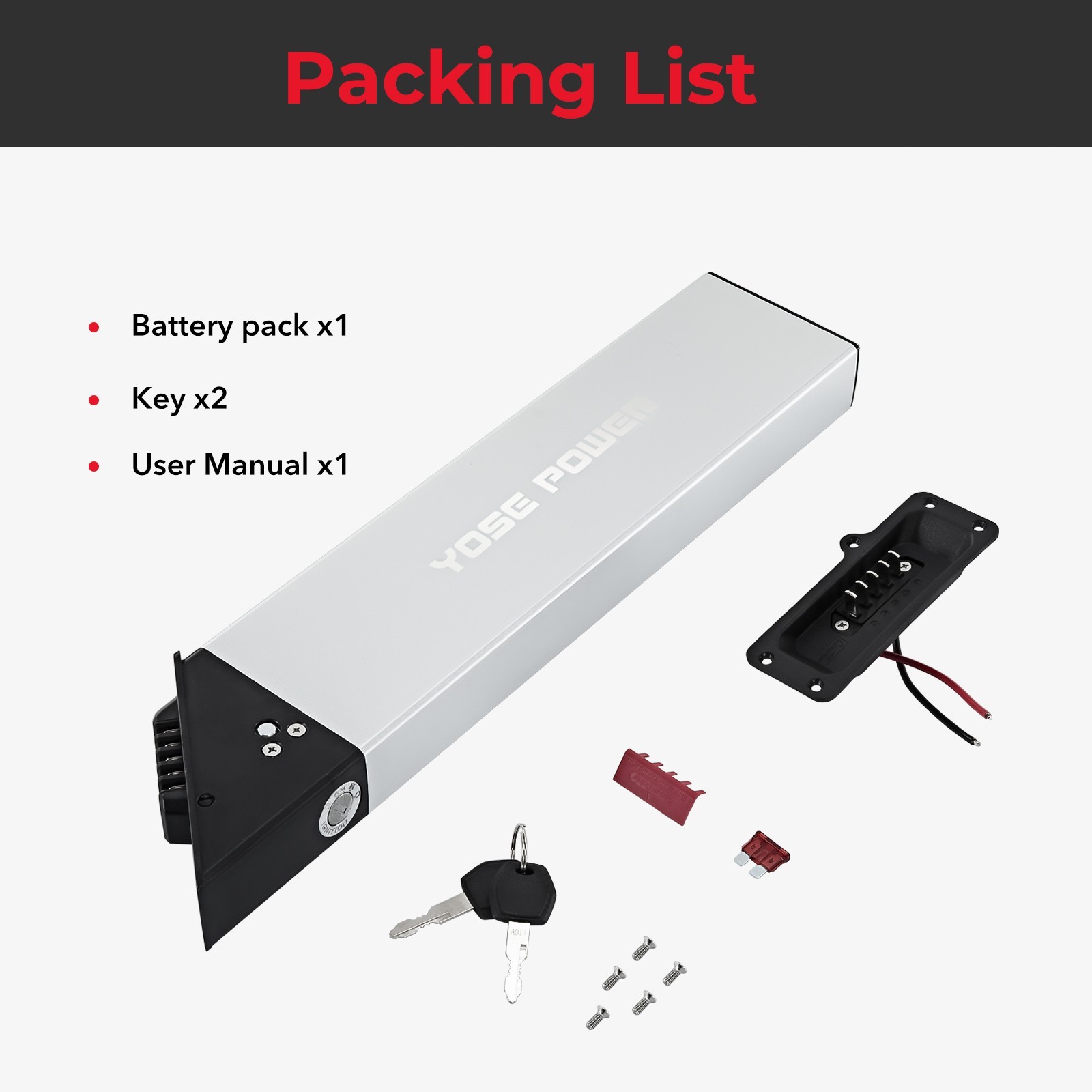 Lectric Ebike Battery 48V 11.6Ah for Lectric XP Step-Thru 1.0 2.0 Electric Bike