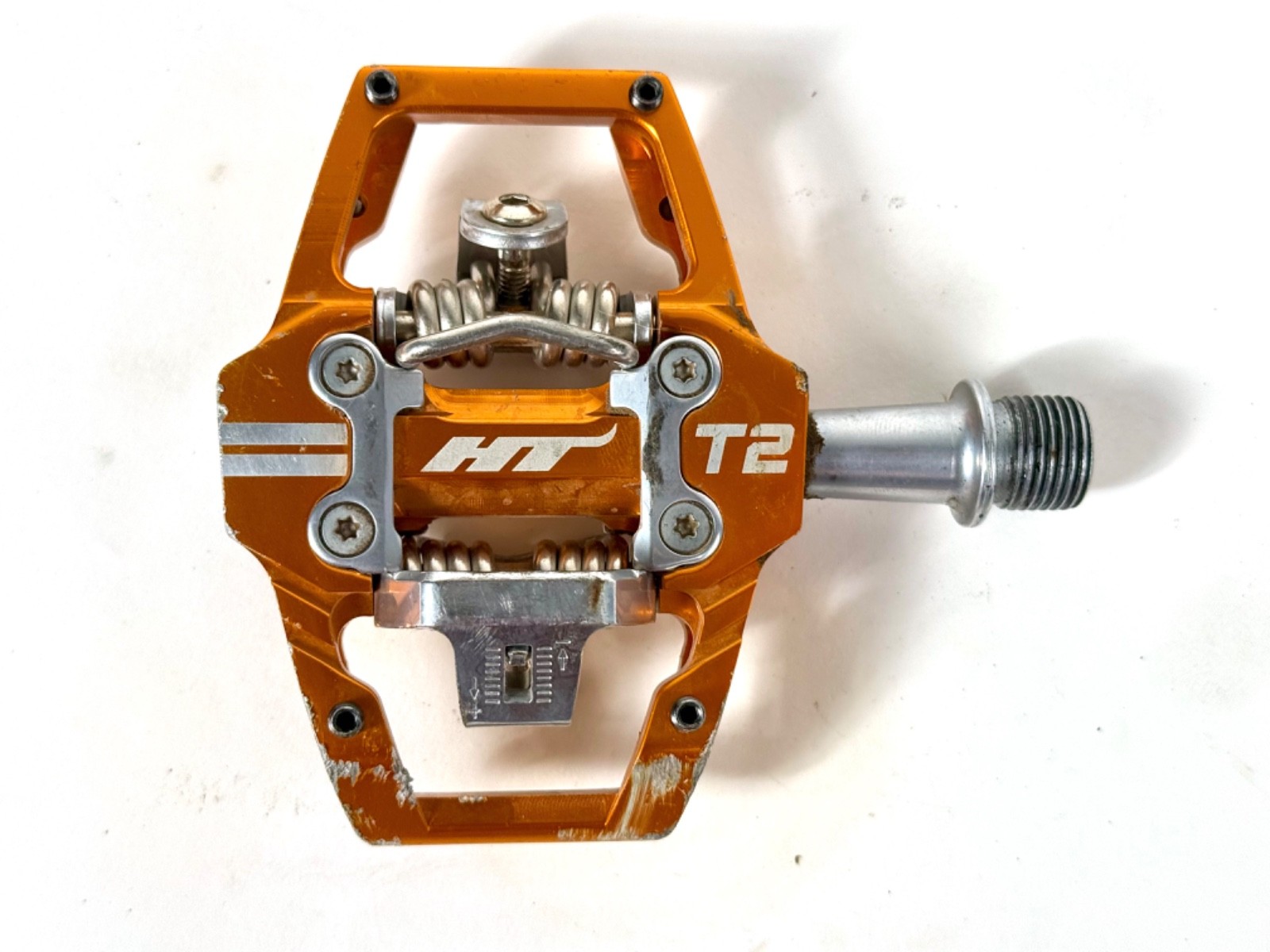 HT Components T2 Enduro Race Mountain Bike CrMo Clipless Pedals + new cleats MTB