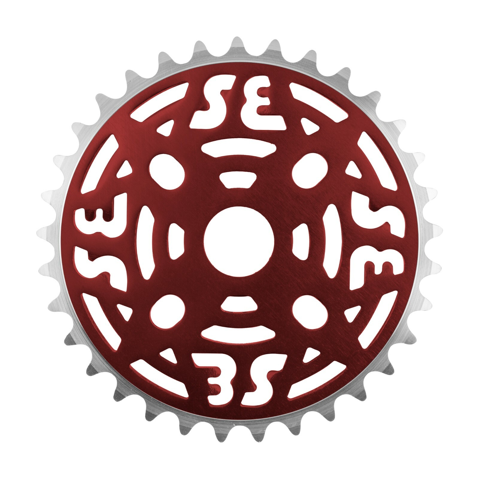 Chainring SE Bikes 1pc 33T 1/8 Alloy Anodized Red