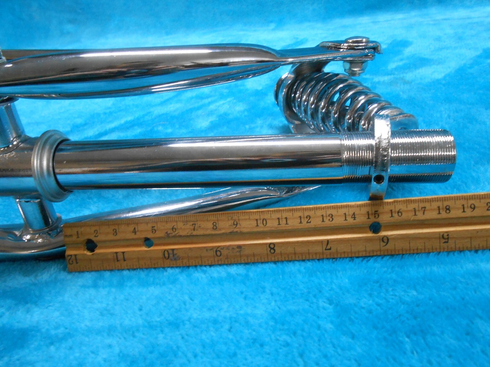 26” CHROME CRUISER BICYCLE SPRINGER FORK VINTAGE SCHWINN CHOPPER BIKE 1″ HEADSET