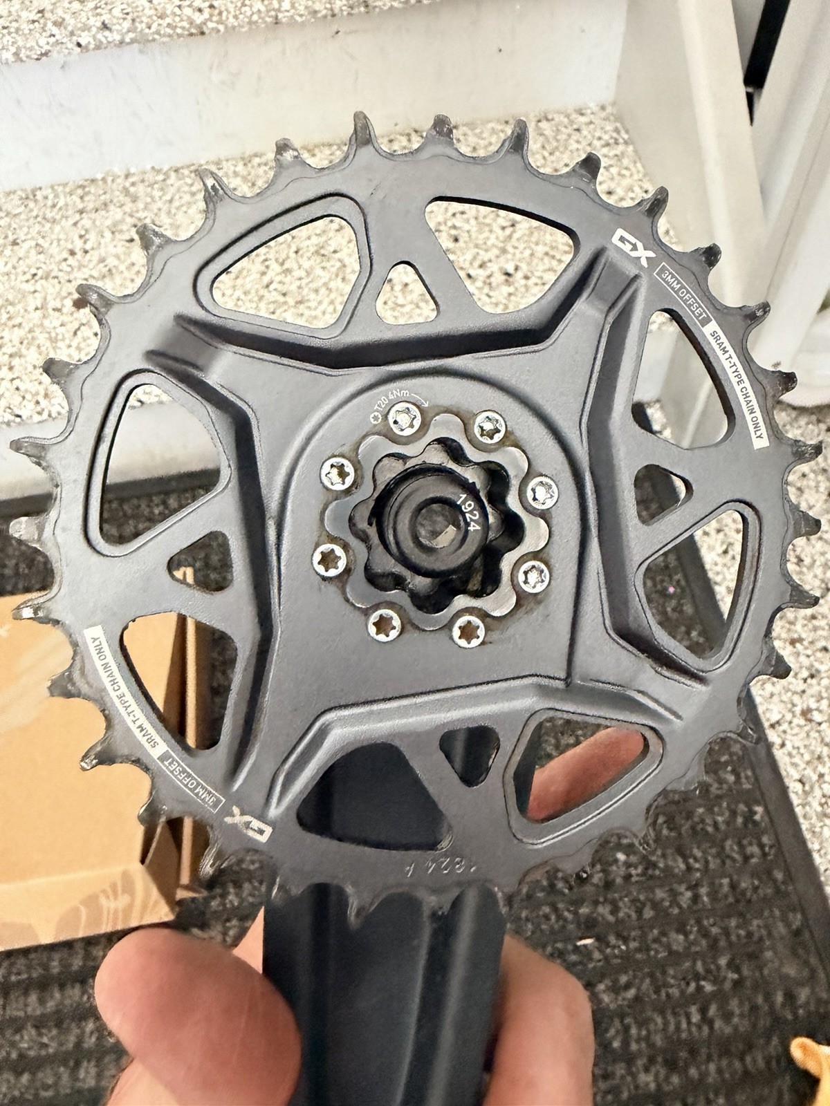 SRAM GX Eagle T-Type DUB MTB Crankset 175mm Single Chainring w/ Spindle Gray