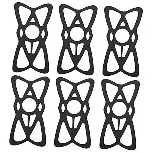 Motorcycle Phone Mount Tether 6 Pack,Replacement Silicone Bands for Bike