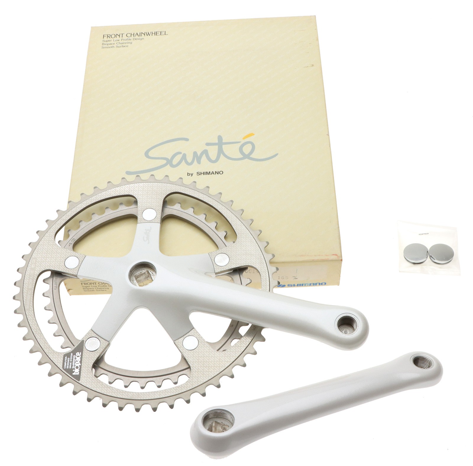 Shimano Santé FC-5000 Crank 52/42 165mm 8SPD White NEW NOS NIB Vintage