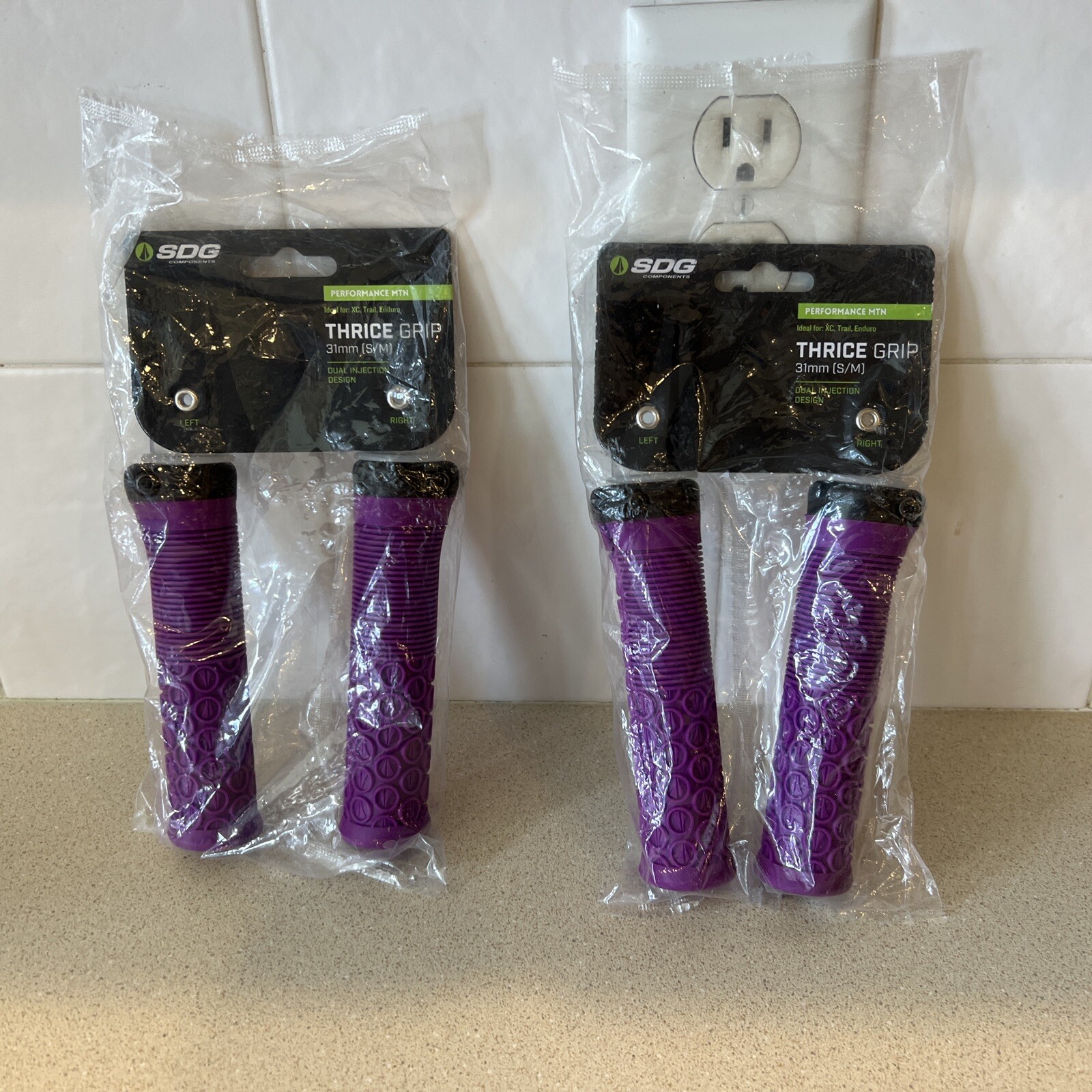 74 Pairs of SDG Thrice Lock-On Mountain Bike Grips 33mm, 31 MM Red, Purple, Etc