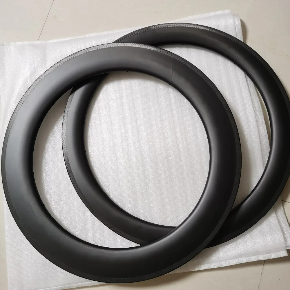 Superlight 700c Road Carbon Fiber Bicycle Rims Clincher Tubeless Bike Wheels
