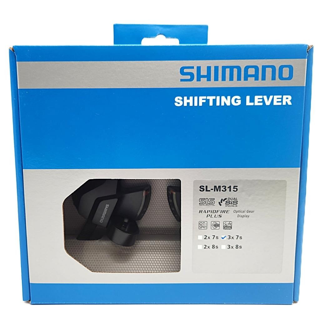 Shimano Altus SL-M315 3×7-Speed Front/Rear Black Bicycle Trigger Shifter Set