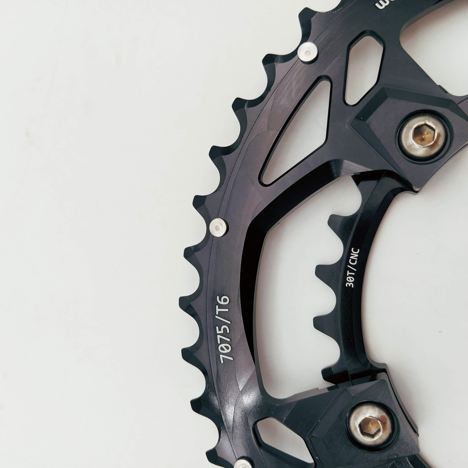 bikinGreen CNC 46/30T BCD 110 For Non Hidden &Hidden 5 Bolts 9-12 SPD CrankSet
