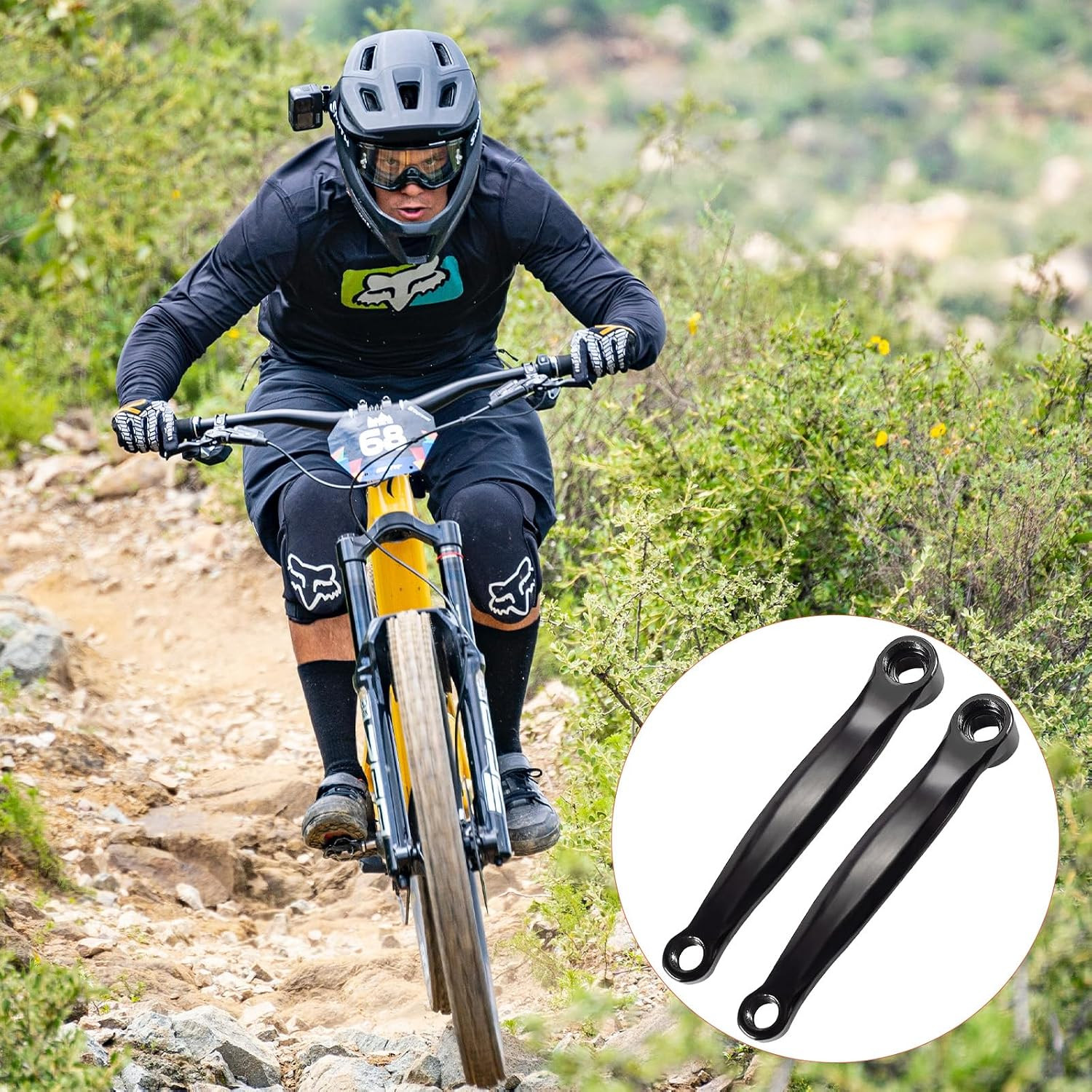 Left Side Crank Arm Replacement for Mountain & Road Bikes – 2 PCS Set