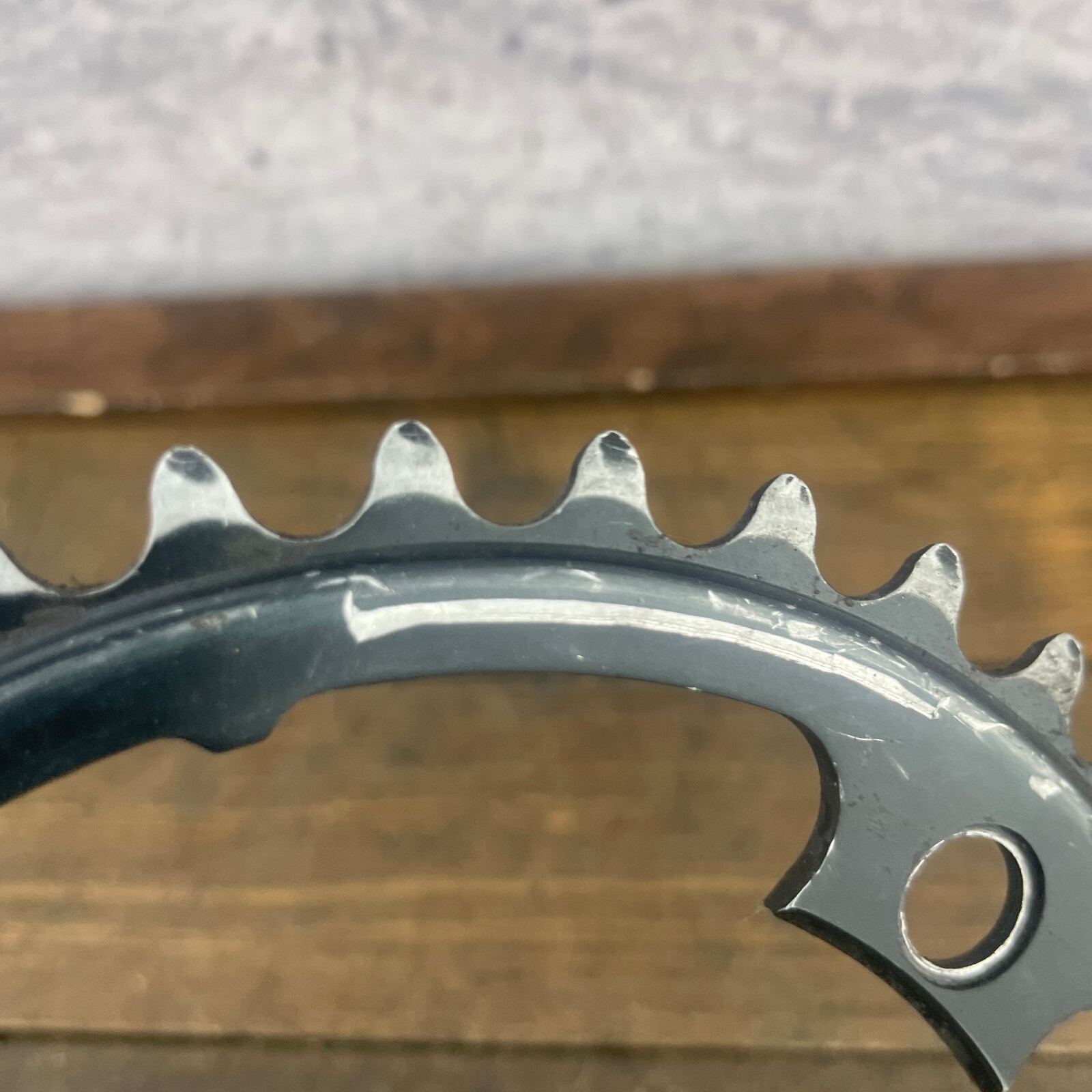 Vintage Shimano Ultegra Chainring 36 Tooth 36t 110 BCD 4 arm Asymmetric 52-36