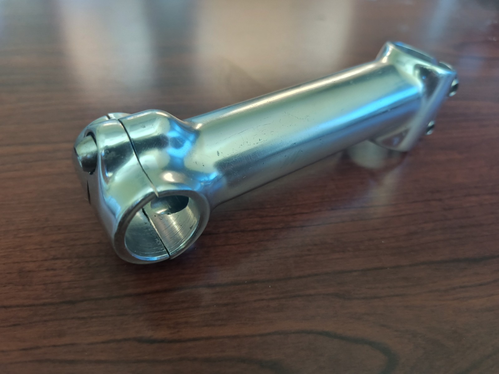 Vintage Specialized Threadless Stem, 130mm, 25.4mm, 1 1/8″, Silver/Chrome