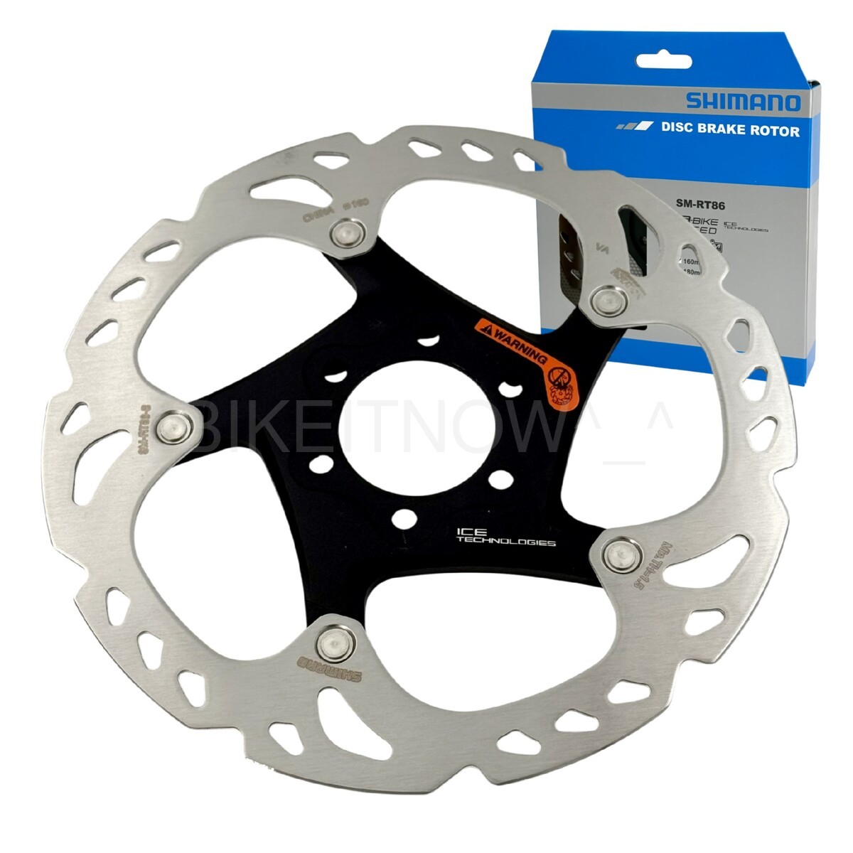 SHIMANO SM-RT86 Deore XT 160mm Disc Brake Rotor Ice Tech 6-Bolt for MTB Bike