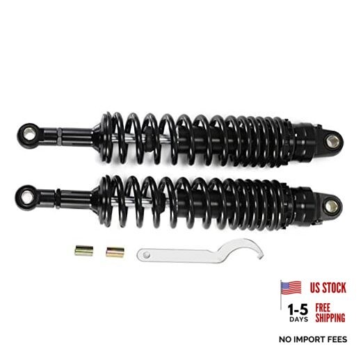 360mm 380mm 400mm 420mm Universal Motorbike Air Shock 14.96 inch 380mm Black