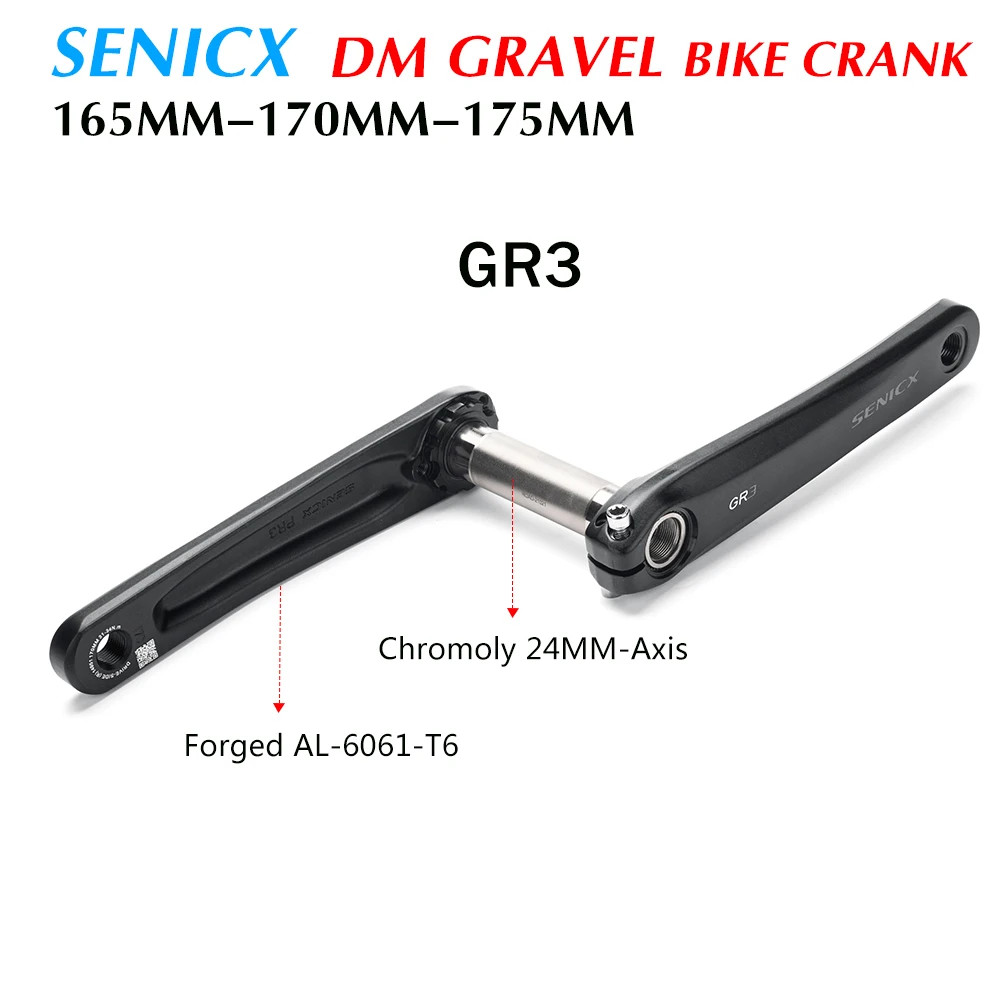 Road Cyclocross Bicycle Crankset 165mm/170mm/175mm Folding Bike Cranks Arms
