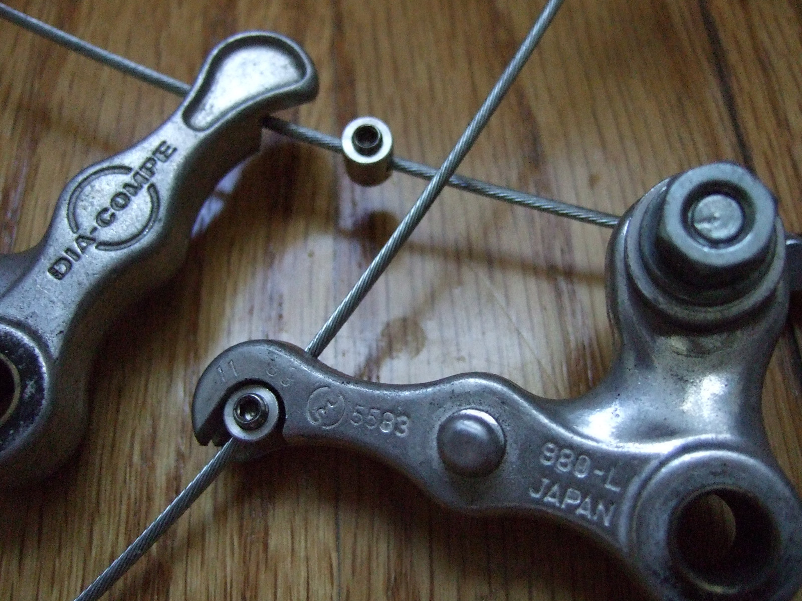 TWO brake straddle cable end clamp vintage Avid Grafton Knarp CNC Cantilever VRC