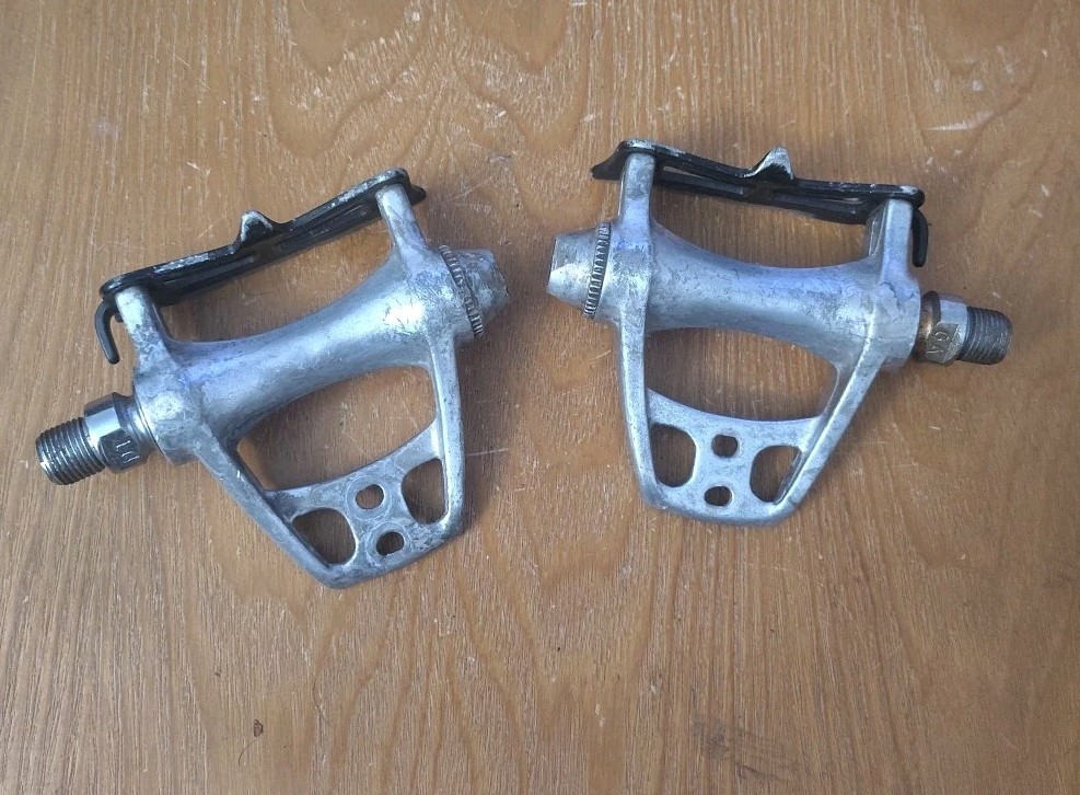 [7.76]Vintage Spidel CXC Pedals Made In France 80s Road Touring Bike
