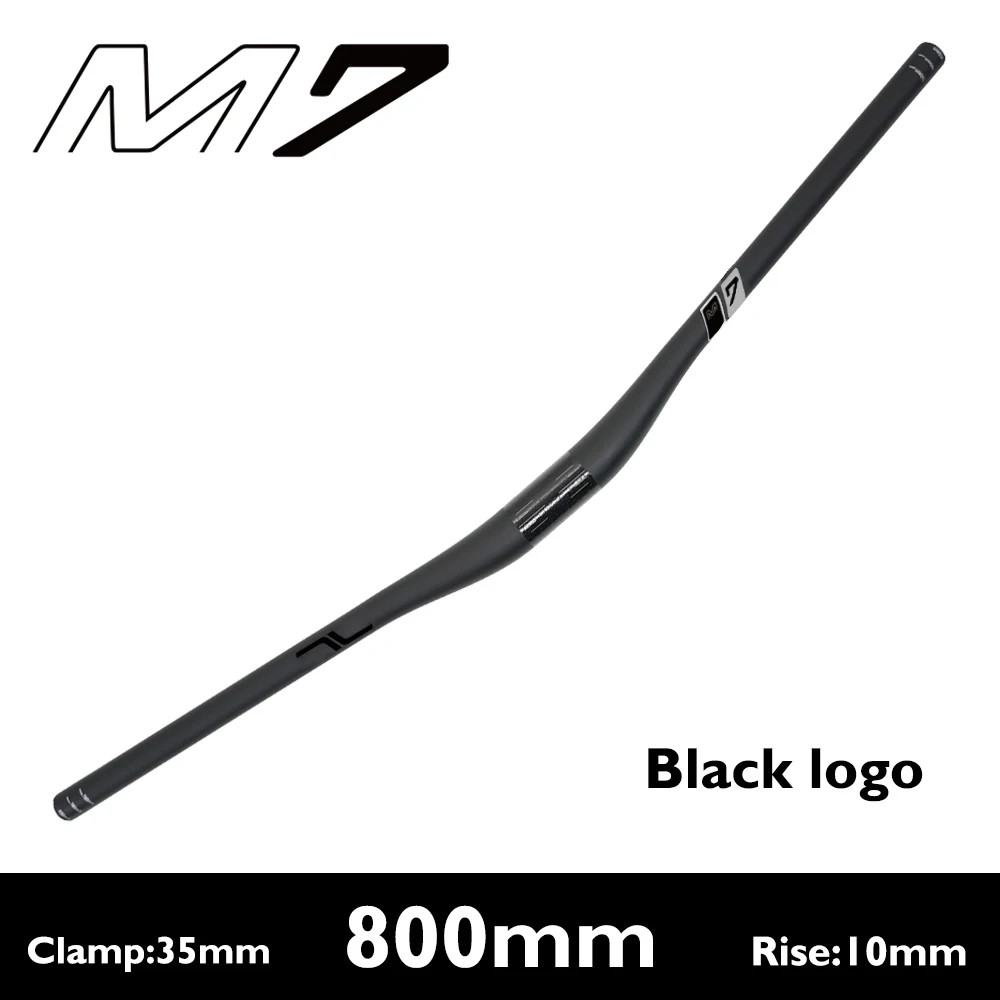 35mm Clamp Carbon Fiber MTB Riser Bar 10mm 25mm 40mm Rise External Cable Routing