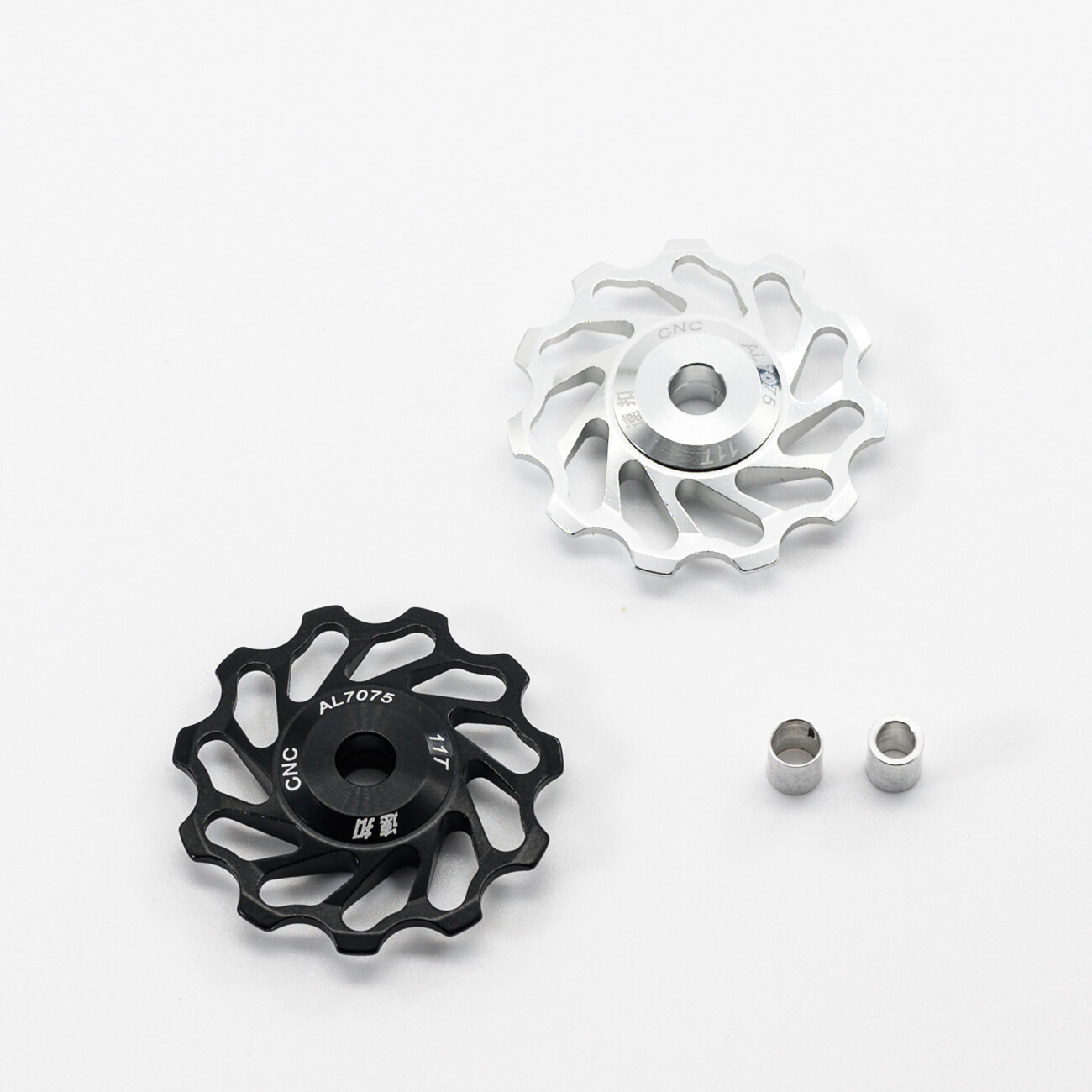 11T 7075 Aluminum alloy Rear Derailleur Pulleys Assy Washers Steel Bearing
