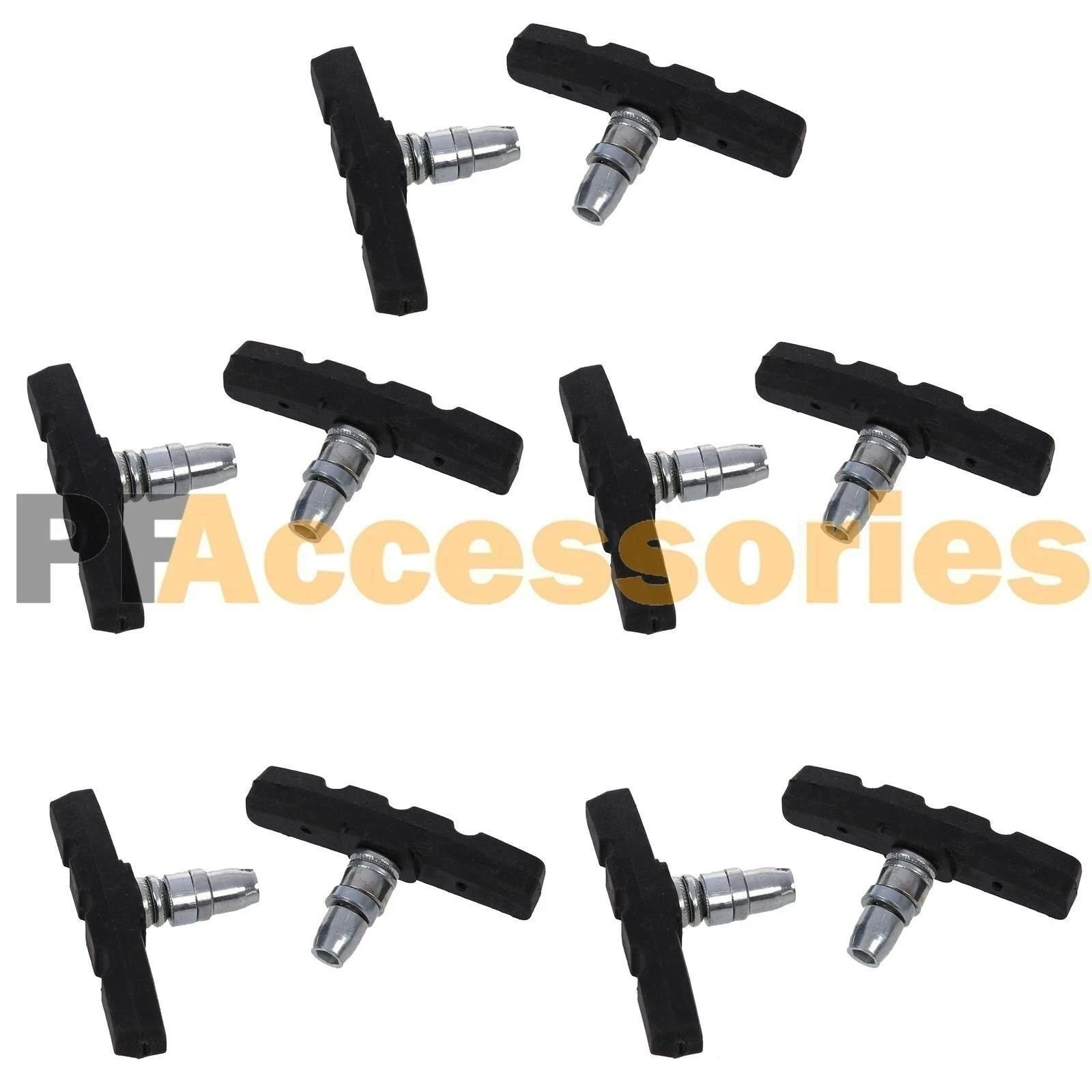 5 Pairs High Grade Cycling Bicycle Bike V Brake Pads 70mm Shoes Pads Black