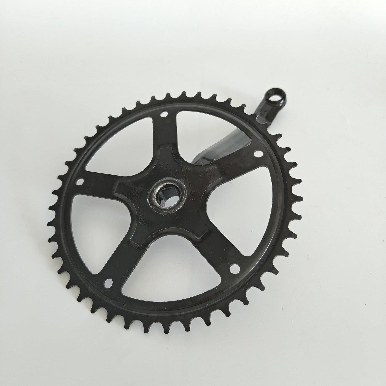 Bicycle Crankset Single Speed 36T 40T 44T 170mm Steel Chainwheel Black