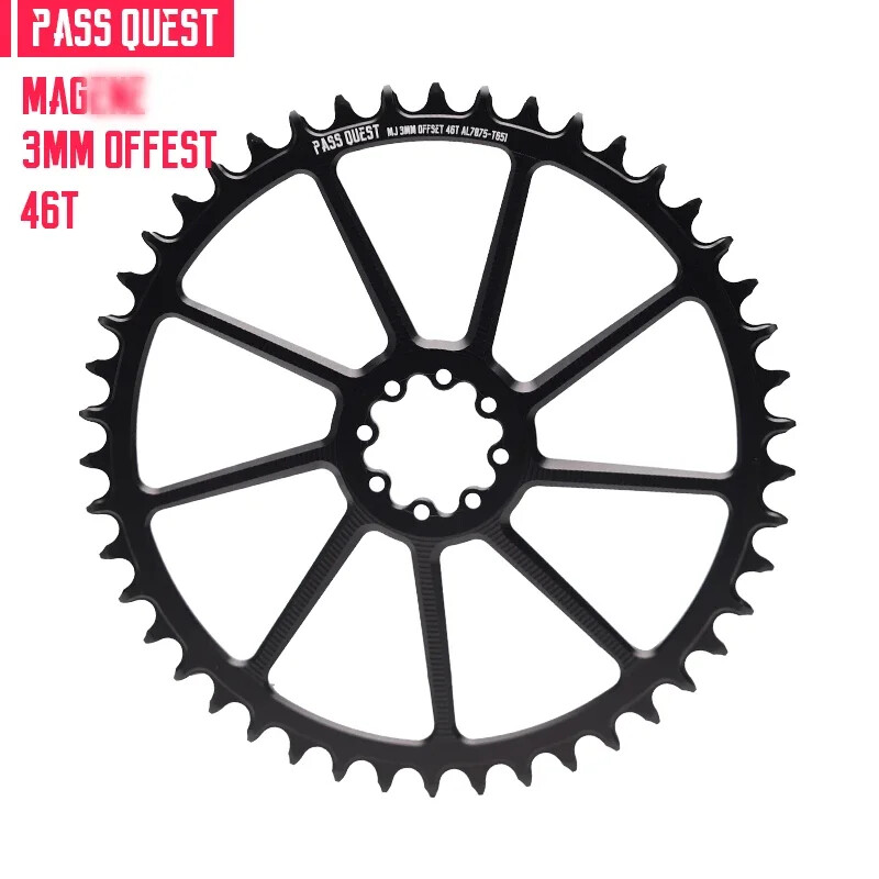 MTB Bicycle 3mm Offset Round Chainring Narrow Wide Chainring 40 42 44 46 48T