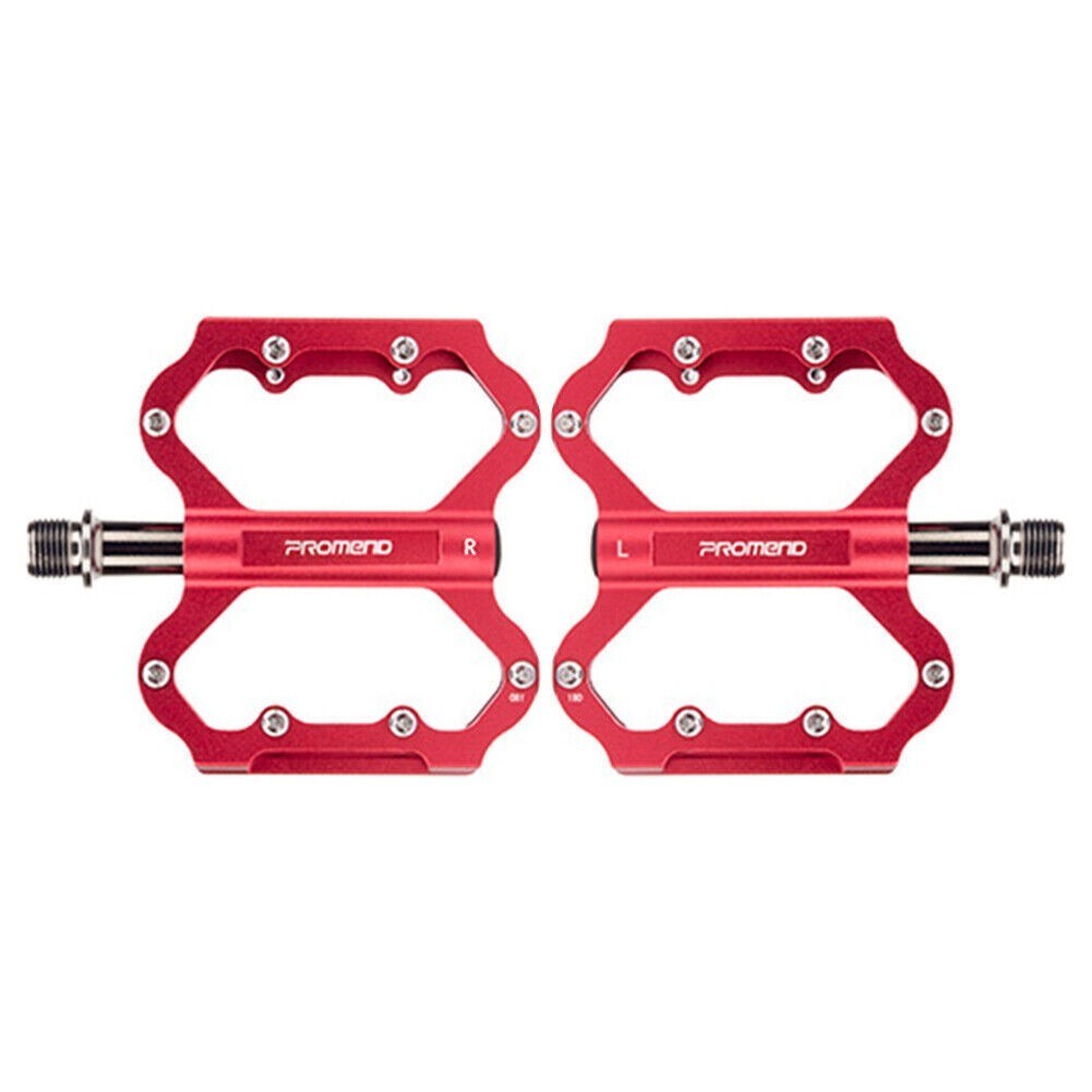 PROMEND Ultralight Cycling Flat Road Bike Bicycle Pedals 3 Bearings Aluminum MTB