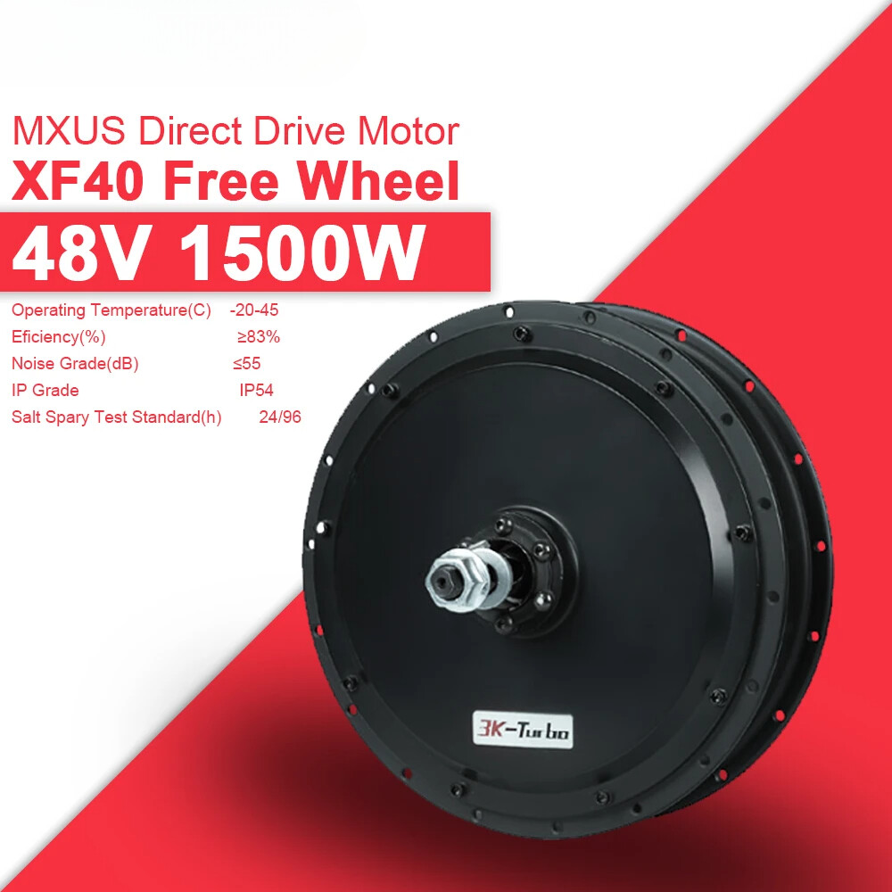 36V 1500W 48V Electric Bike Motor Brushless Geared Rear Freewheel Hub Motor