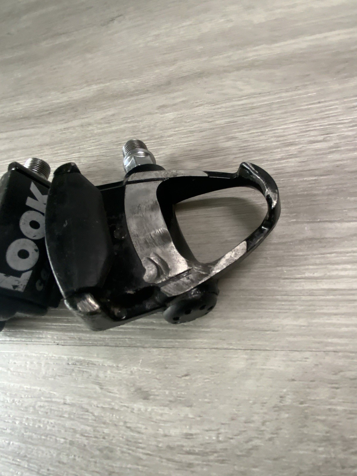 LOOK CARBON PRO CLIPLESS PEDALS NO CLEATS BLACK 432 GRAMS