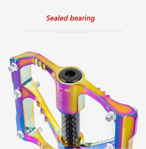 PROMEND 9/16 inch Aluminium Carbon Bicycle Pedal MTB Road Bike Pedal 3 Bearings