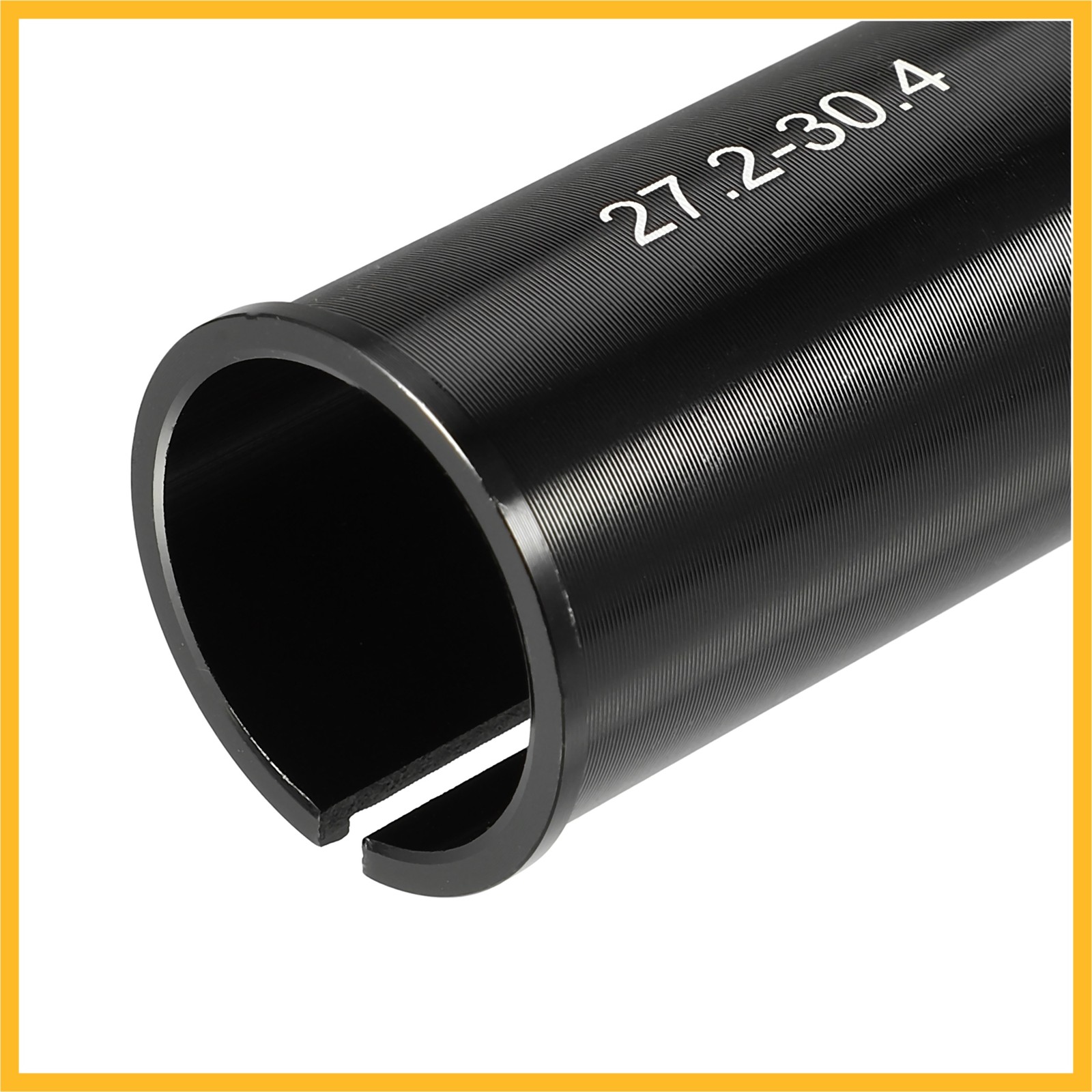 2Pcs 27.2mm to 30.4mm Bicycle Seat Post Tube Adapter Reducing Sleeve Black
