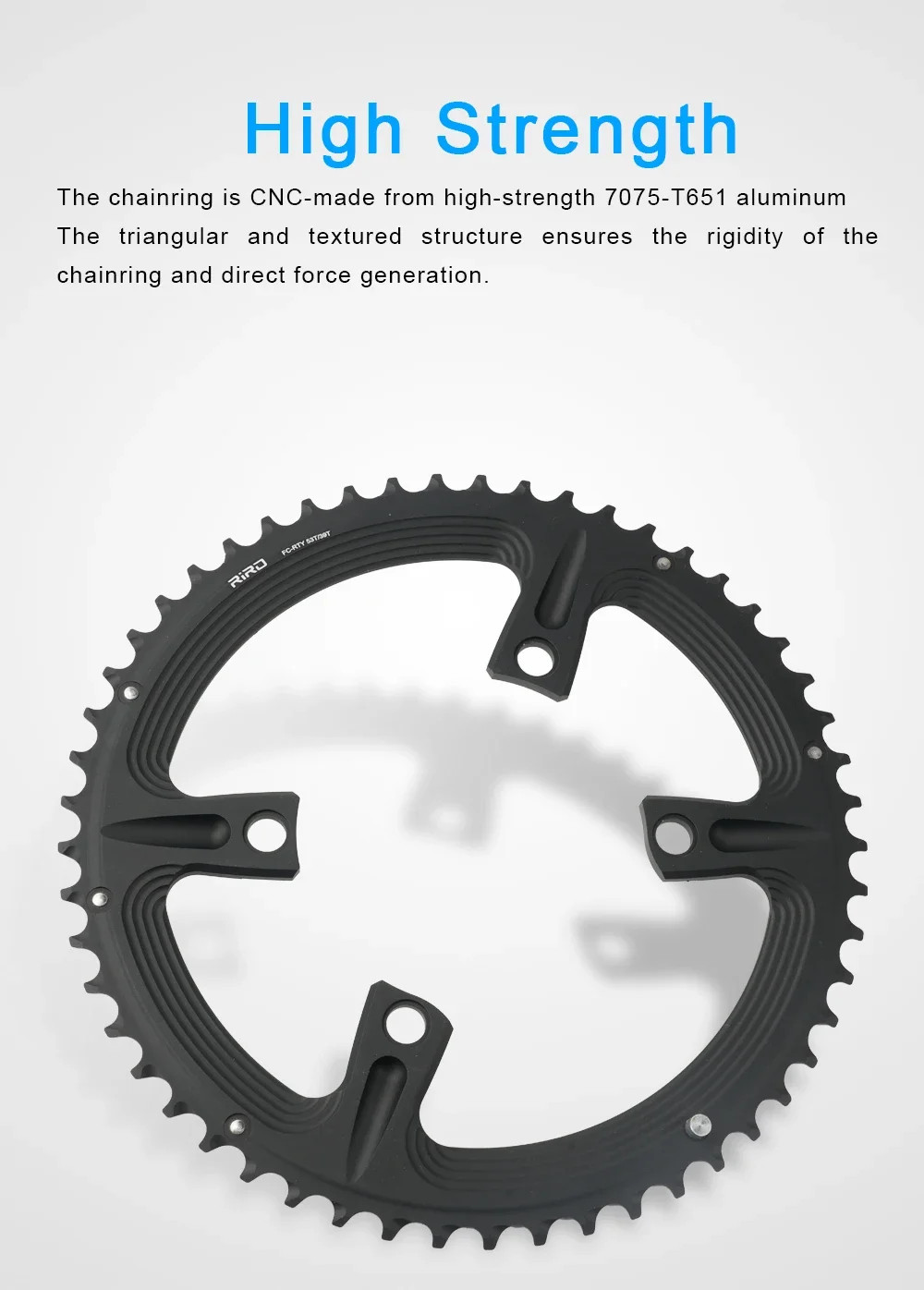 Road Bike 4 Bolt 110BCD Chainring 50-34T 52-36T 53-39T Crankset Round Chainwheel
