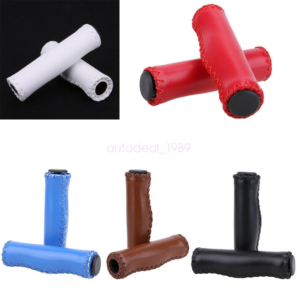 Classic Retro Bike Cycling Bicycle PU Leather Handlebar Grip Cover Accessories