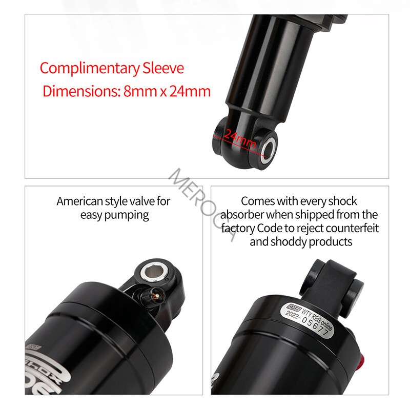 DNM Air Shock Suspension Folding Bike Bicycle Scooter Rear Shock 100/165m
