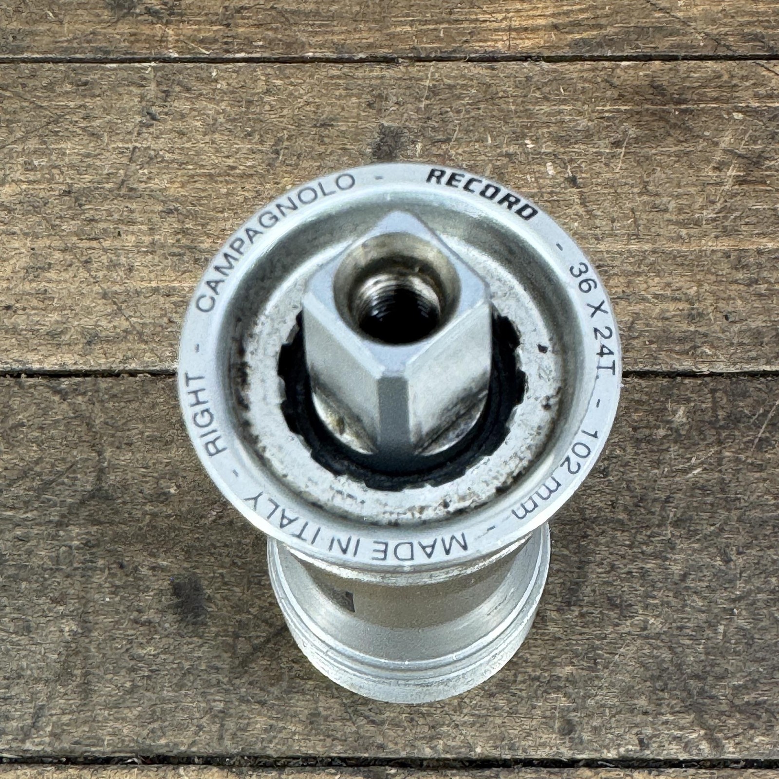 Vintage Campagnolo Record Bottom Bracket 36x24F 70mm 102mm Italian Road Sealed