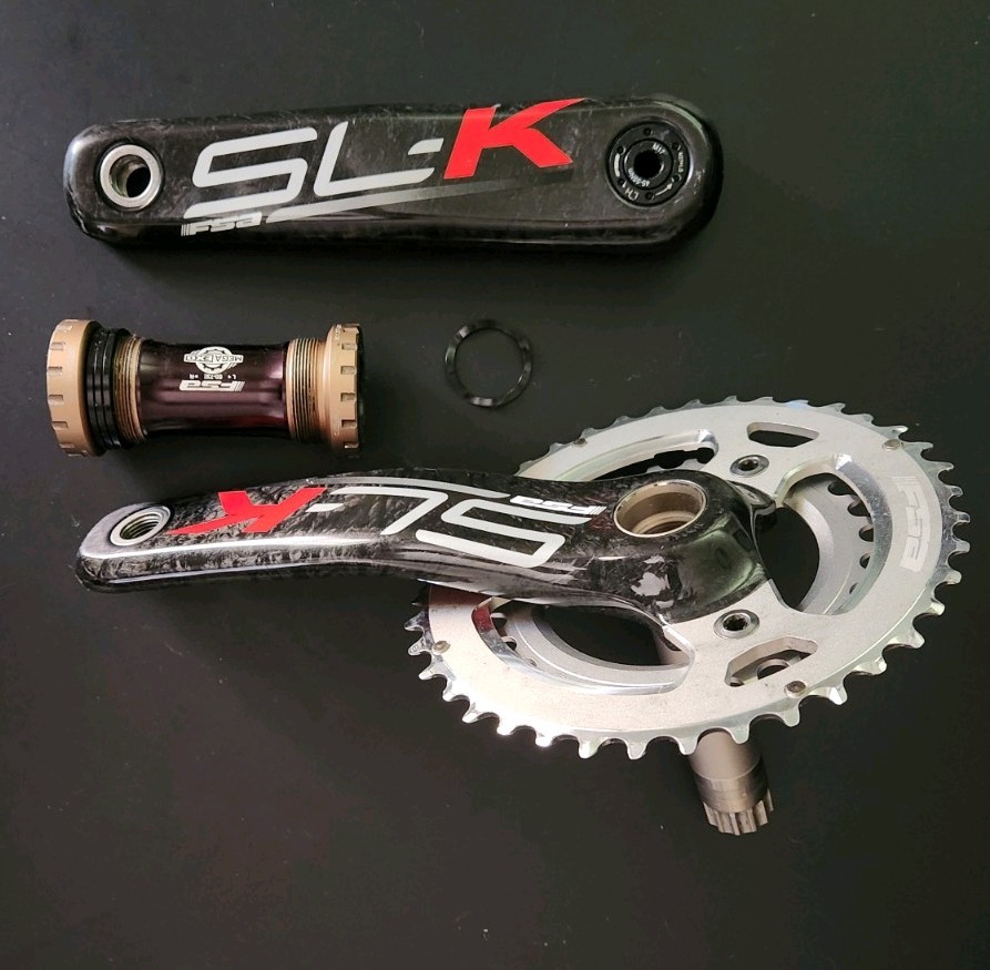 FSA SLK Carbon MTB 3 Arm Crankset 170mm 40/28 86 bcd & MegaExo BB